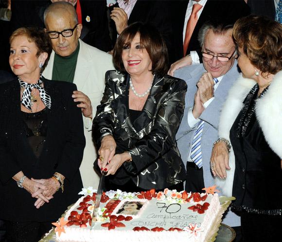 Concha Velasco celebra a lo grande y por adelantado su 70 cumpleaños