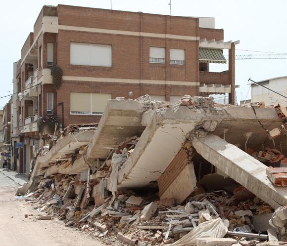 Los seguros calculan inicialmente daños de 70 millones de euros en Lorca