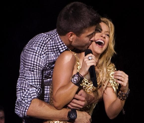Shakira celebra el triunfo del Barça con Piqué y sobre el escenario a ritmo de ‘Waka Waka’