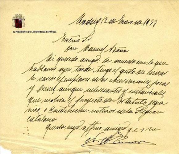 Cultura compra cartas dirigidas a Azaña y escritas por Unamuno, entre otros