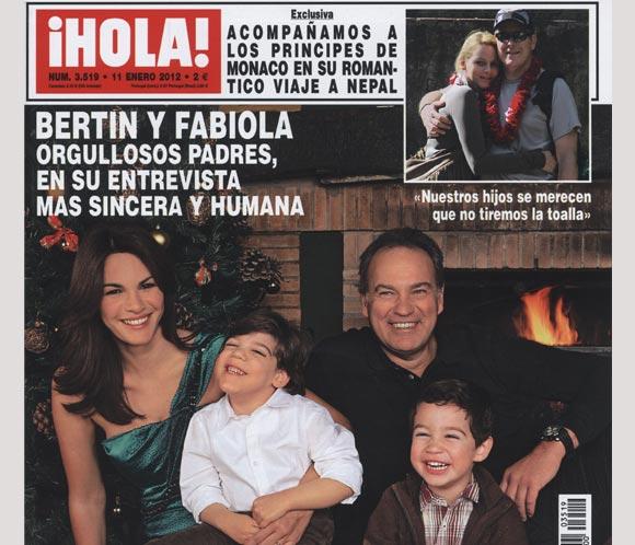 En ¡HOLA!: Bertín y Fabiola, orgullosos padres, en su entrevista más sincera y humana