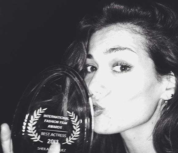 Sheila Márquez, galardonada como ‘Mejor actriz’ en los International Fashion Film Awards 2013