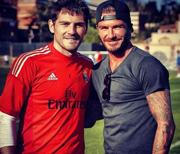 David Beckham, testigo de excepción del primer entrenamiento del Real Madrid en Los Ángeles