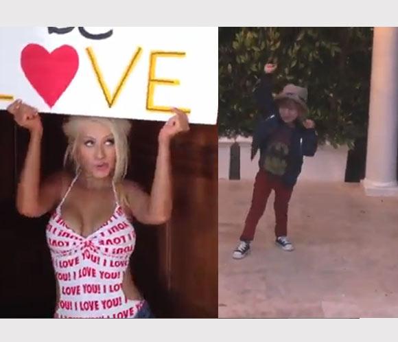 Christina Aguilera presume de hijo y de figura en su nuevo videoclip