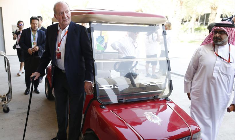 El rey Juan Carlos se encuentra con la princesa Beatriz de York en la Fórmula 1