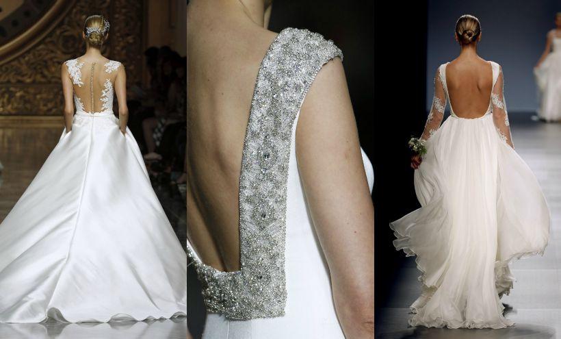 Espaldas perfectas para los vestidos de novia más sensuales del año