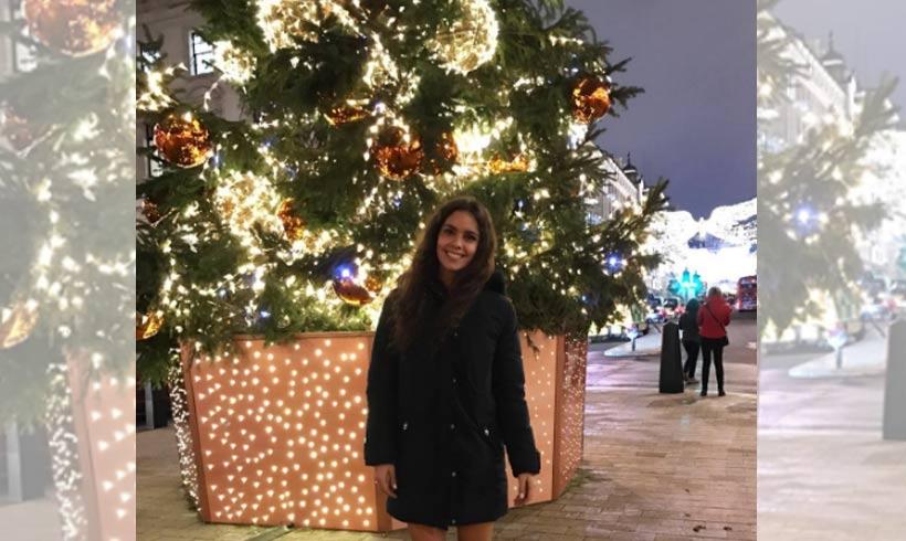 Cristina Pedroche disfruta en Londres de la magia de la Navidad
