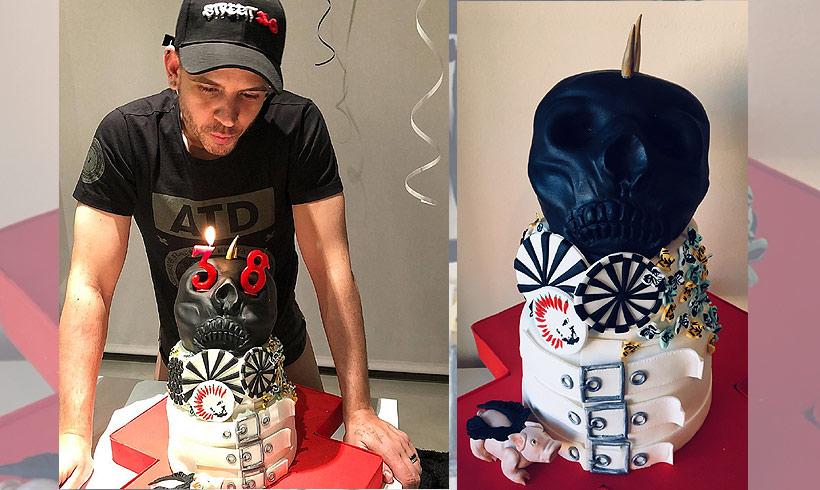 David Muñoz celebró su cumpleaños con esta tarta hecha a medida