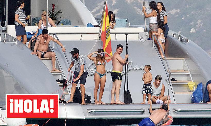 EXCLUSIVA: Daniella Semaan, con la familia Messi en Ibiza antes de celebrar la fiesta de su boda con Cesc Fábregas