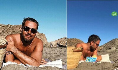 Lectura y playa, así son las vacaciones de Maxim Huerta