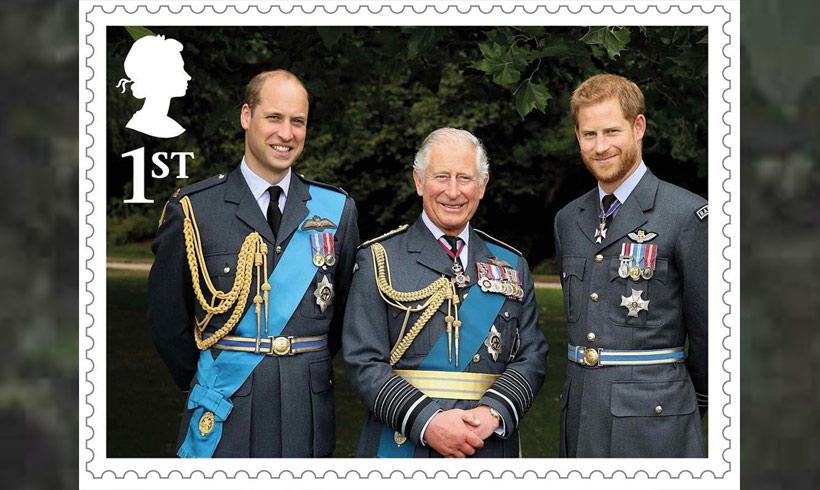Un retrato inédito del Príncipe Carlos y sus hijos protagoniza el sello conmemorativo de su 70 cumpleaños