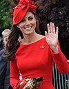 El deslumbrante 'look' en rojo de Catherine Middleton