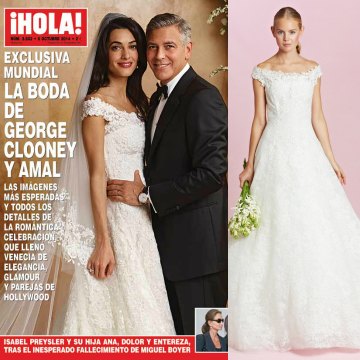 Llevar el vestido de Amal Clooney el día de tu boda ¡es posible!