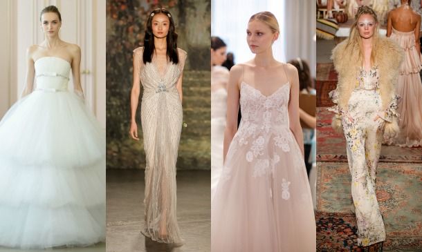 new york bridal week: ¡así son los primeros vestidos de novia de 2016!