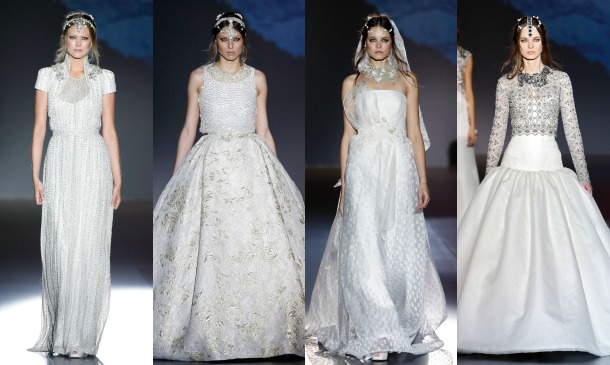 Las 'reinas de las nieves' de Jesús Peiró enamoran en Barcelona Bridal Week