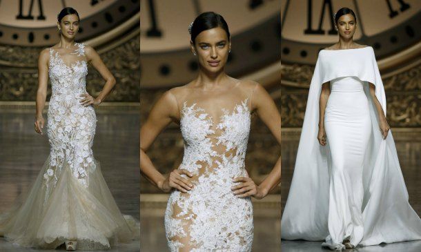 irina shayk, estrella en el desfile de pronovias