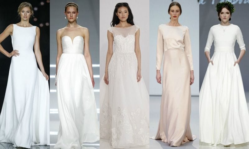 Tendencias 2017: Vestidos de novia súper sencillos