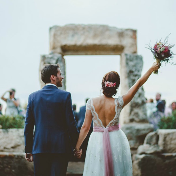 La boda de inspiración asturiana de Noelia y Ales