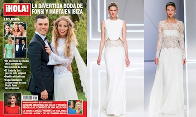 Así fue el vestido de novia romántico y 'boho' de Marta Castro