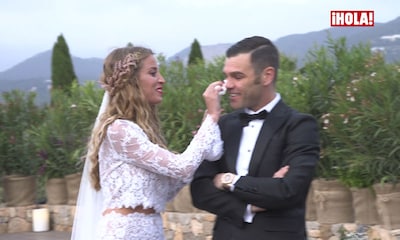 Exclusiva: Las lágrimas (y más lágrimas) de Fonsi Nieto en su boda con Marta Castro