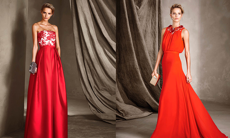 El Rojo La Elegante Y Sofisticada Apuesta De Los Vestidos De Fiesta De Pronovias Foto 1