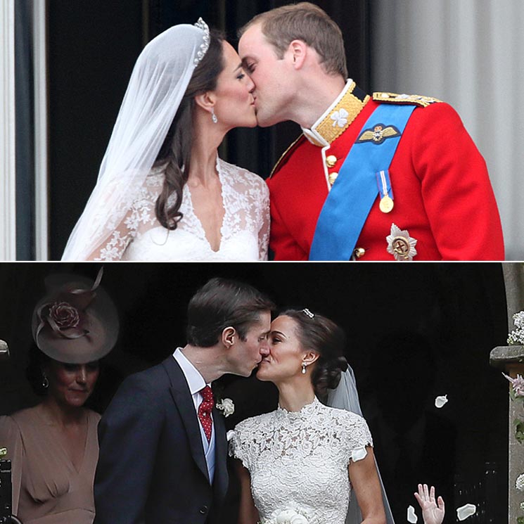 Los 7 grandes parecidos entre las bodas de Pippa y Catherine Middleton 