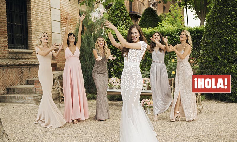 En ¡HOLA!, las damas de honor de Clara Alonso: así fueron los vestidos de las íntimas amigas de la novia