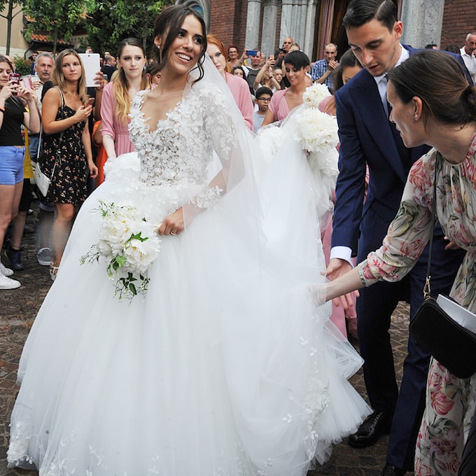 Un exuberante vestido, flores por doquier... La espectacular boda del futbolista Matteo Darmian y Francesca Cormanni 