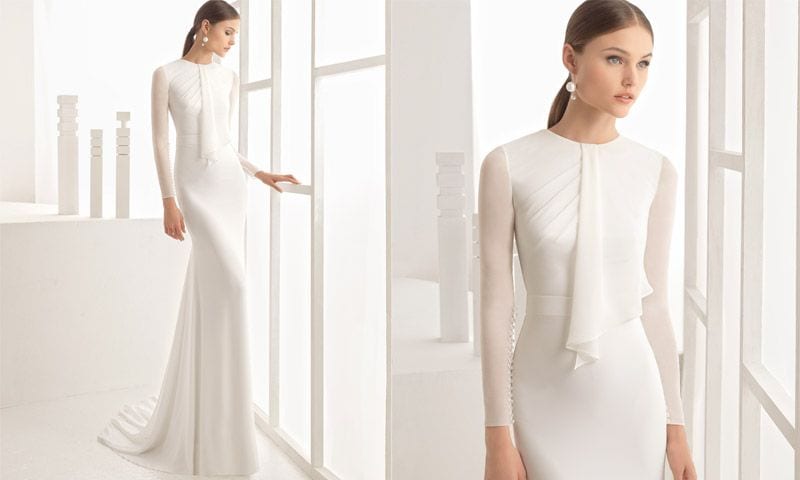 Boda En Otono Estos 15 Vestidos De Novia Con Manga Larga Son Todo Lo Que Necesitas Foto 1