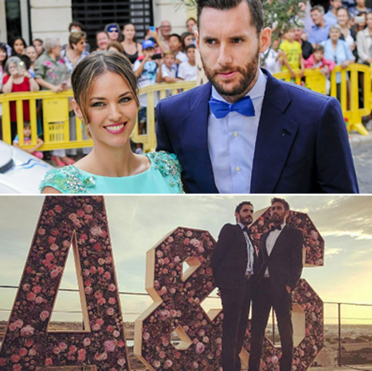 Mucho colorido entre los invitados 'de altura' en la boda de Sergio Llull y Almudena Cánovas