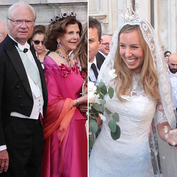 Los Reyes de Suecia y la princesa Victoria, invitados en la boda de Astrid Bernadotte y Filippo Bruti Liberati