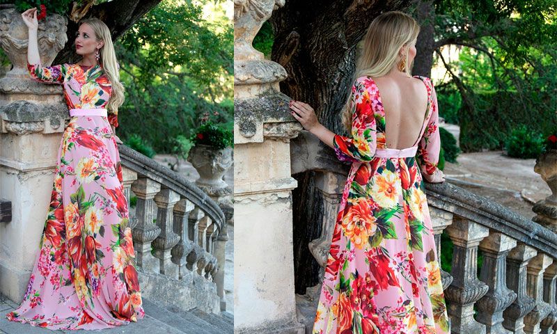 Vestido largo boda de dia 2018 Outlet