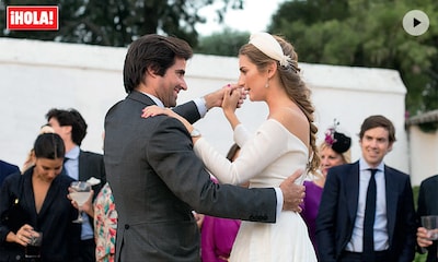En vídeo: El beso de los novios, el baile de Lourdes... Así fue la fiesta de la boda de Sibi Montes y Álvaro Sanchís