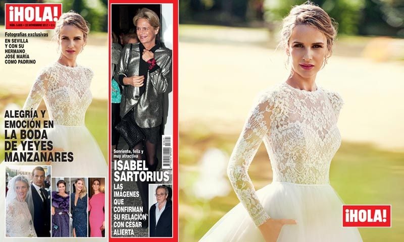 Fotografías exclusivas en ¡HOLA!, alegría y emoción en la boda de Yeyes Manzanares