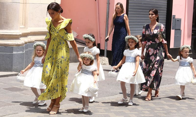 Los pajes de Alessandra de Osma, con el look de los príncipes George y Charlotte en la boda de Pippa