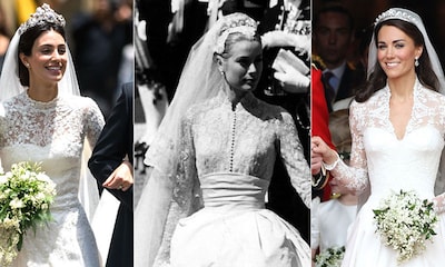 Alessandra de Osma, la Duquesa de Cambridge, Grace Kelly y un mismo estilo de vestido de novia