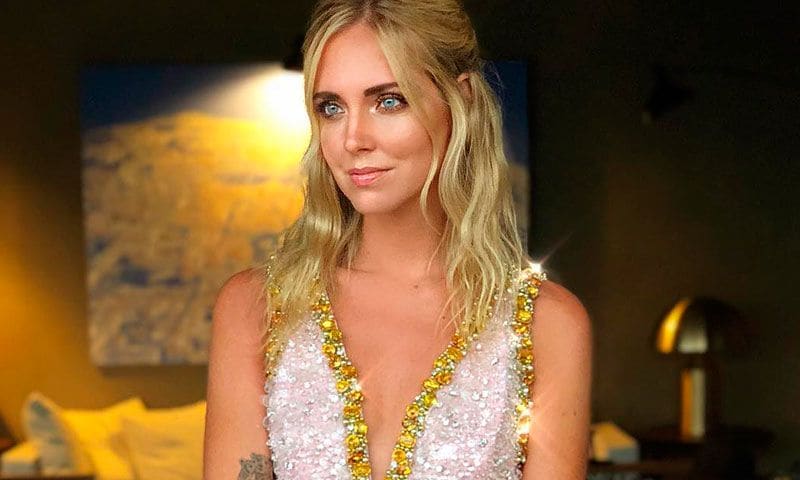 Chiara Ferragni deslumbra con un vestido joya en su primer look de novia