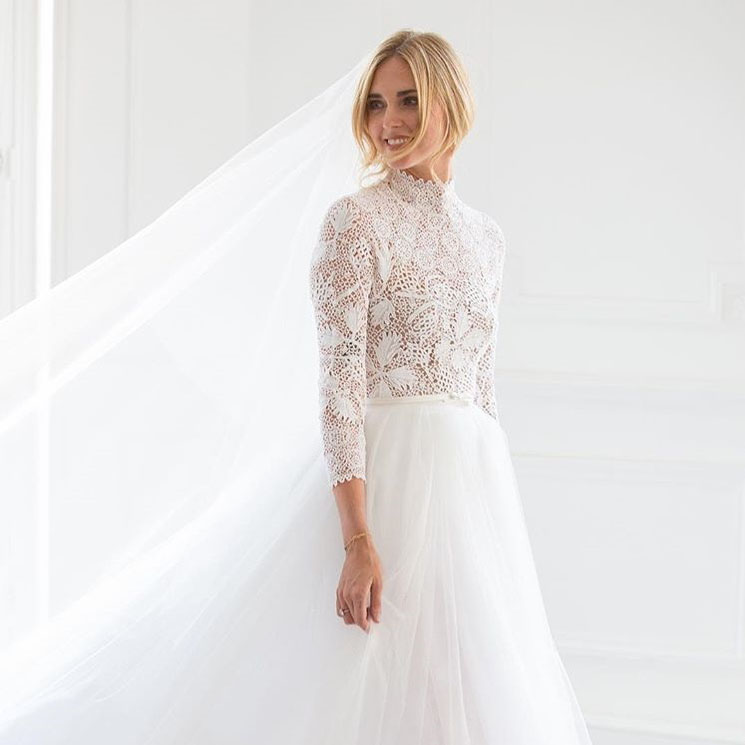 El vestido de novia de Chiara Ferragni, una oda al romanticismo