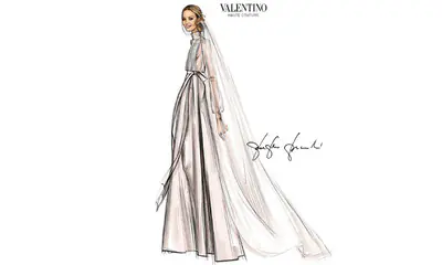 Así imaginó el diseñador el vestido que enamoró a Marta Ortega
