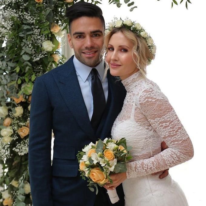 El futbolista Falcao y su mujer, Lorelei Tarón, se casan por segunda vez