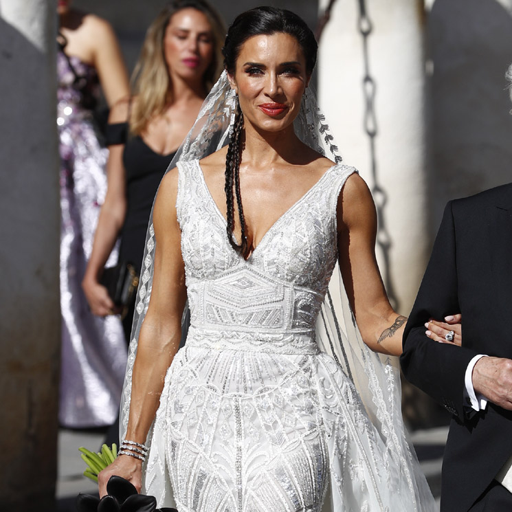 El vestido de Pilar Rubio: Todas las claves y los detalles de un look de novia inolvidable
