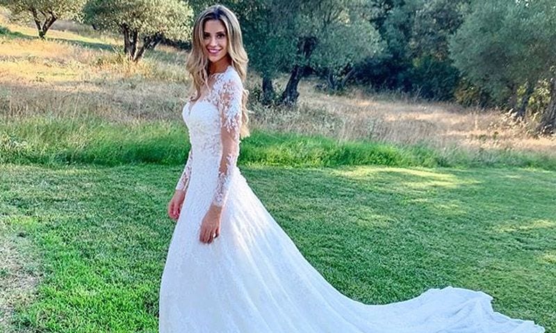 Cat McDonnell elige un vestido 'made in Spain' para su boda en Gerona con Pau Gasol