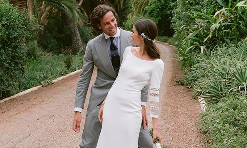 Todos los detalles del vestido de novia de Sandra Gago en su boda con Feliciano López