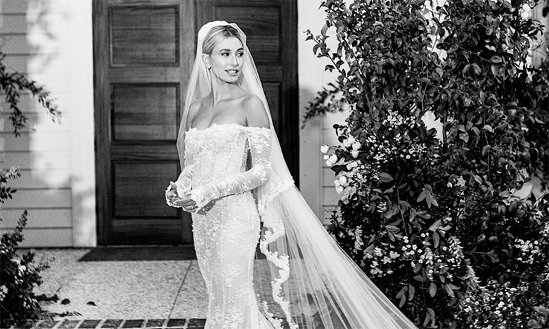 Romántico y con mensaje: Hailey Baldwin desvela el vestido que lució en su  boda con Justin Bieber