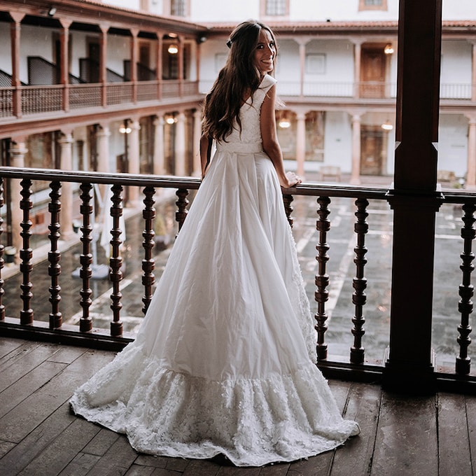 La historia de Alba, la novia palentina del vestido viral