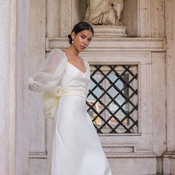 Vestidos de novia sencillos con mangas especiales - Foto 1 Vestidos de novia sencillos con mangas especiales - Foto 1