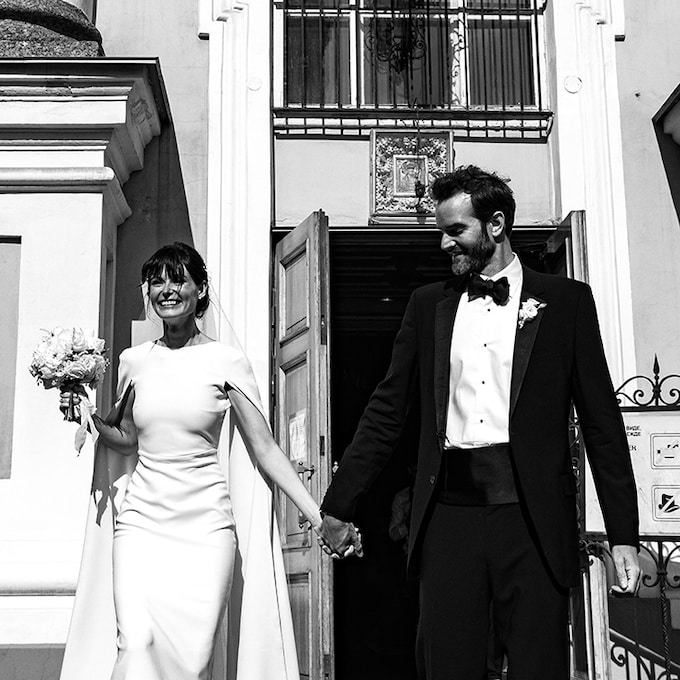 Katerina, la novia rusa que eligió un elegante vestido 'made in Spain' para su boda