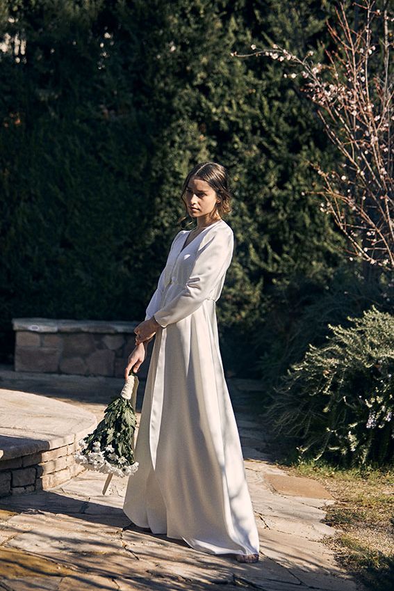 Vestido de novia camisero Clearance