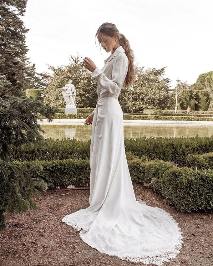 Vestido de novia camisero Clearance