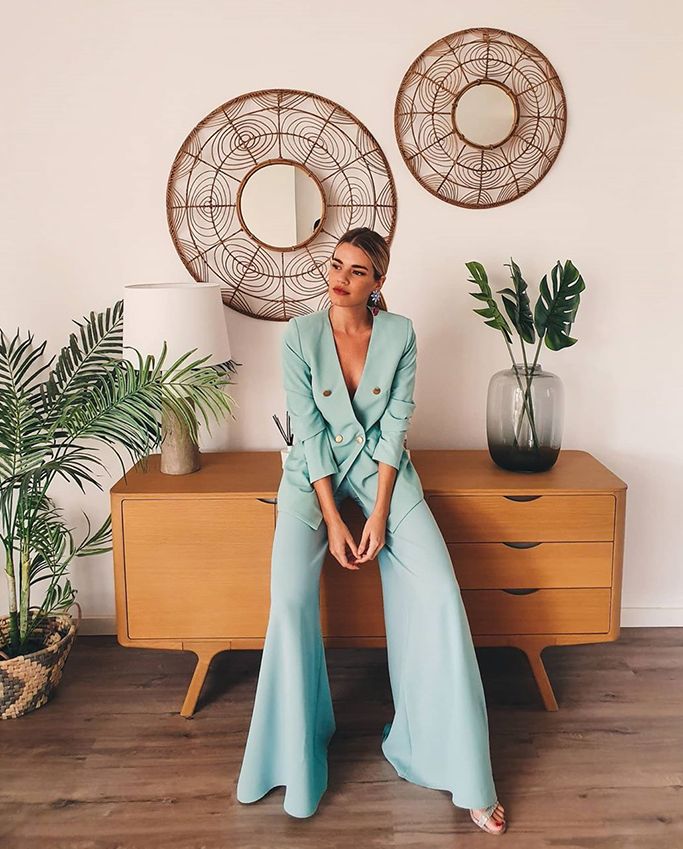 muy agradable abeja Ennegrecer invitada boda traje pantalon Calor Café  Realmente